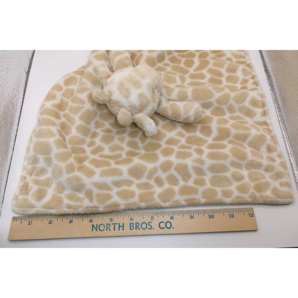 Carter's Giraffe Security Blanket Baby Lovey Plush w Pacifier Strap Lovie 14x14